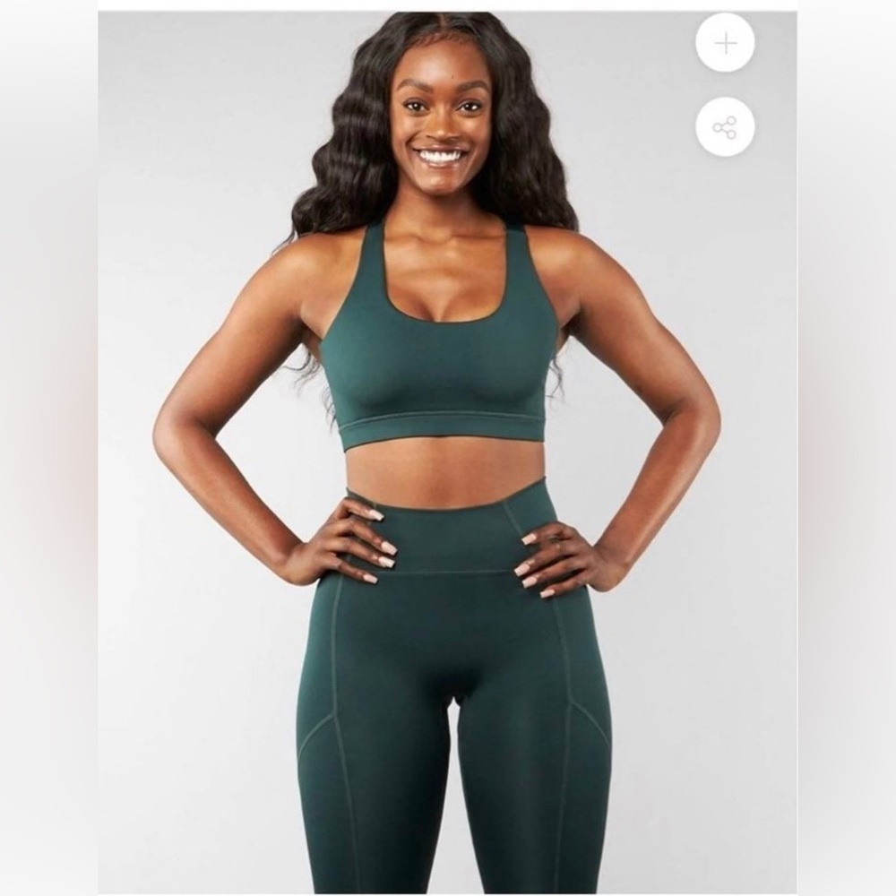 BuffBunny Eco Set - Green Sports Bra and Leggings